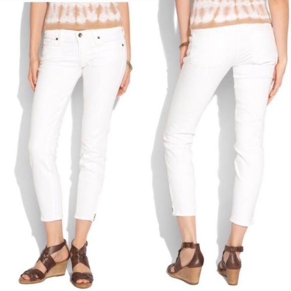Lucky Brand White Charlie Pencil Capri Jeans Size 8/29 - Picture 1 of 10